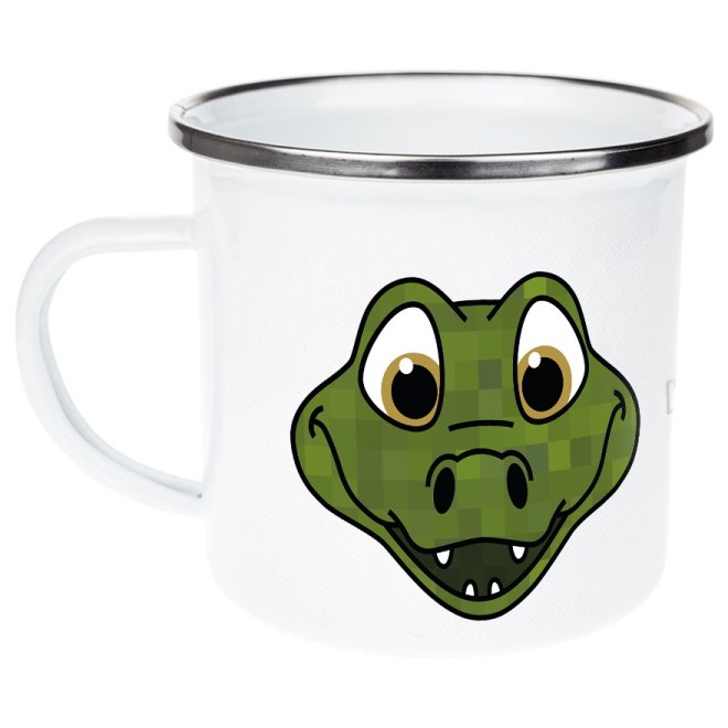 Croco Emaille Tasse