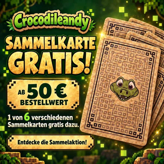 GRATIS-Sammelkarte von Crocodileandy