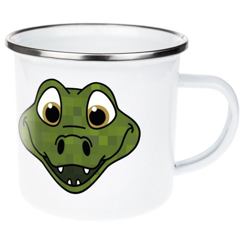 Croco Emaille Tasse