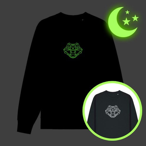 Croco Mosaik GLOW IN THE DARK BIO Sweater
